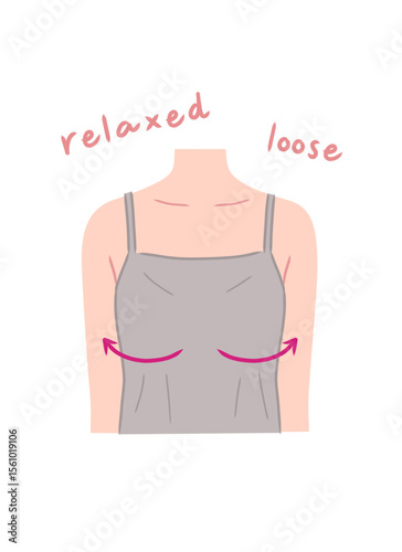 ブラトップを着た女性のイラスト素材
