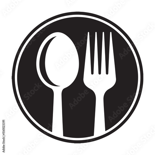 Spoon and Fork Icon for Restaurants and Food Services A Simple and Clean Design for Modern Branding