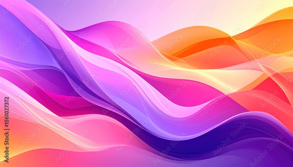 Fototapeta premium Abstract wavy colorful design