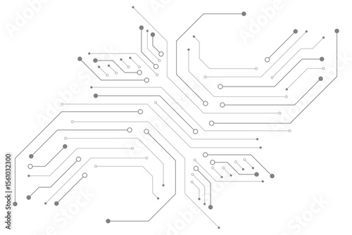 Abstract digital background with technology circuit board texture. Electronic motherboard illustration. Communication and engineering concept. Vector illustration