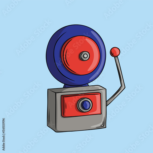 Illustration of Vintage School Bell