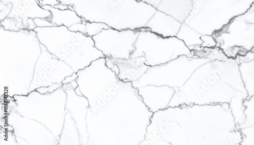 Marble granite white panorama background wall surface with elegant black pattern, 