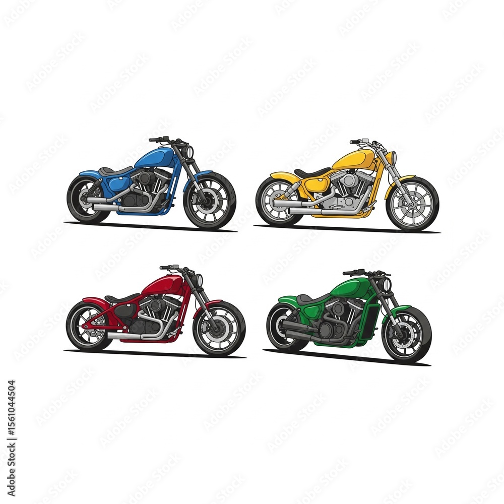 Obraz premium motorcycle on white background