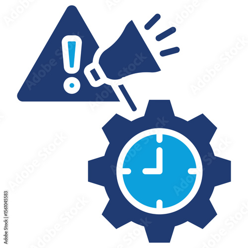 Incident Response Flat Blue Icon