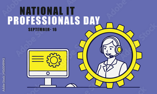 National IT Professionals Day. Concept Design.
