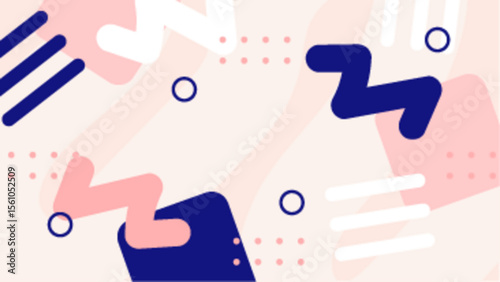 Abstract pink and blue geometric pattern suitable for backgrounds, textiles, social media graphics, and digital designs with a modern aesthetic.