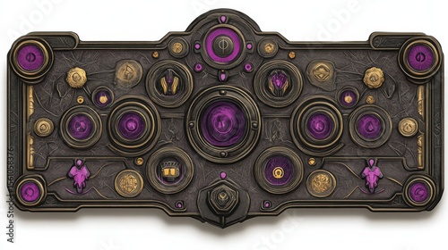 Animated Overlay with Glowing Elements for Stream Platforms