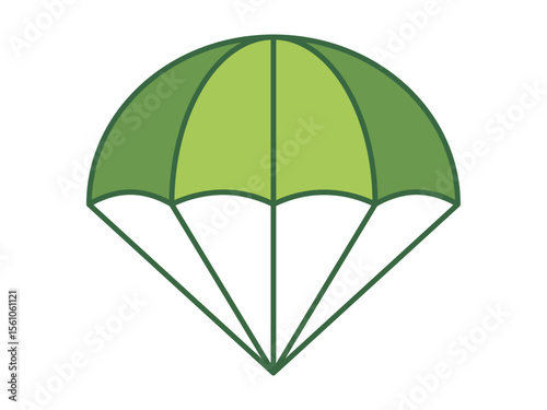 Paratrooper vector icon. Military and war vector illustration symbol. Flat vector icon.