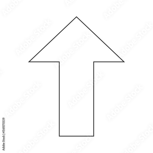 上を指し示す矢印アイコン