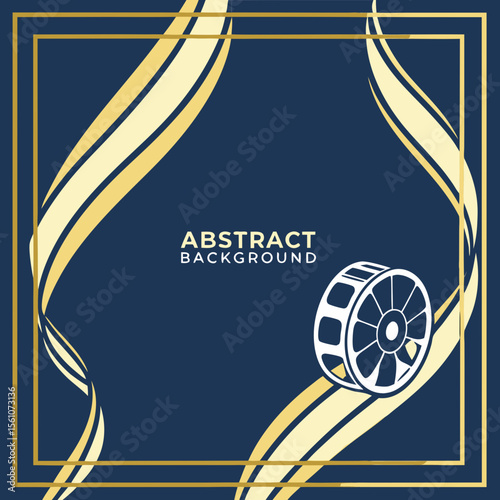 Elegant Abstract Film Reel Background Design