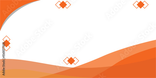 modern abstract orange wavy background vector