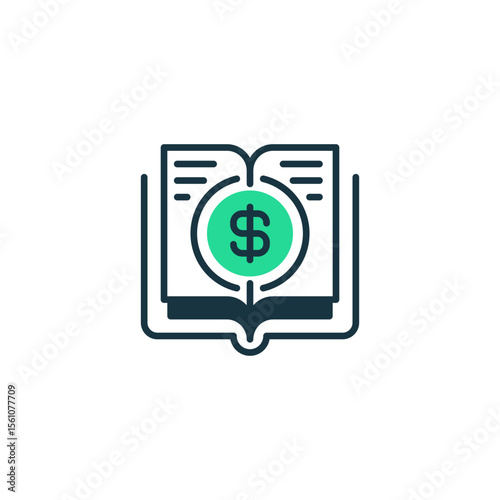 College Fund Two Tone Color Icon. linear style sign for mobile concept and web design. Outline vector icon.