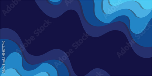 Abstract paper cut shapes background