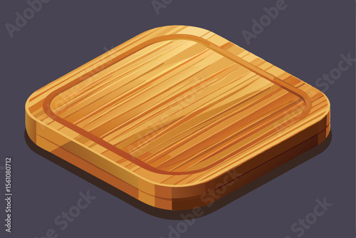 Rustic Wooden Cutting Board Square Design, Perfect for Kitchen