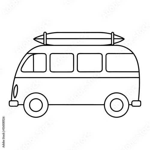 vector bus icon