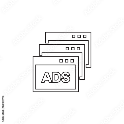 advertising icon , promotion icon vector