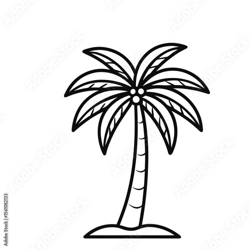 Coconut Palm Vector Icon – Free Download & Design Tips