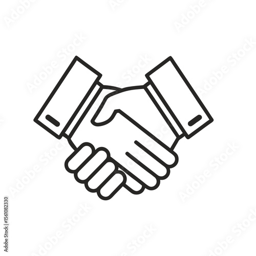 hand shake vector