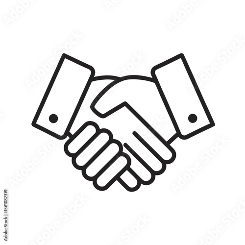 handshake vector illustration