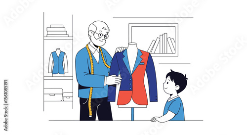 Crafting Dreams An Inspiring Tale of Tailoring Passing Down Knowledge to the Future Generation