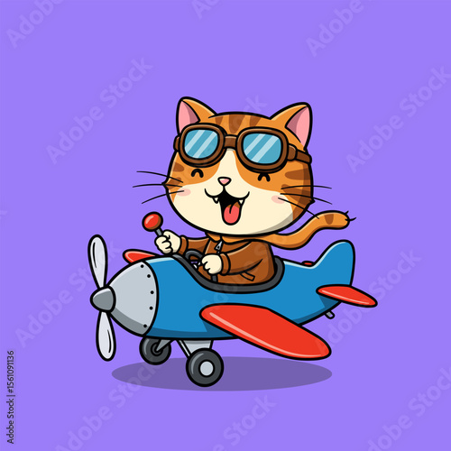 A cartoon cat wears sunglasses and lounges on a beach towel with a relaxed smile.