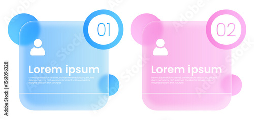 Business and Technology Infographic Glasmorphism