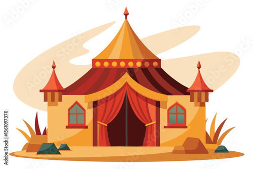 Enchanted Circus Tent A Fairytale Fantasy Illustration