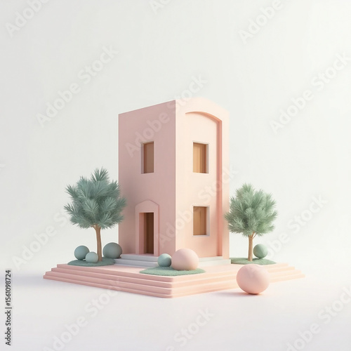 Pastel Abode: A Minimalist Dream Home