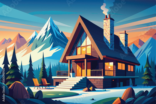 Mountain Cabin Retreat A Cozy Escape in the Majestic Peaks