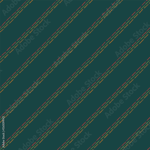blue repetitive background with bright diagonal lines from hand drawn stripes. vector seamless pattern. decorative texture. geometric fabric swatch. wrapping paper. textile design template