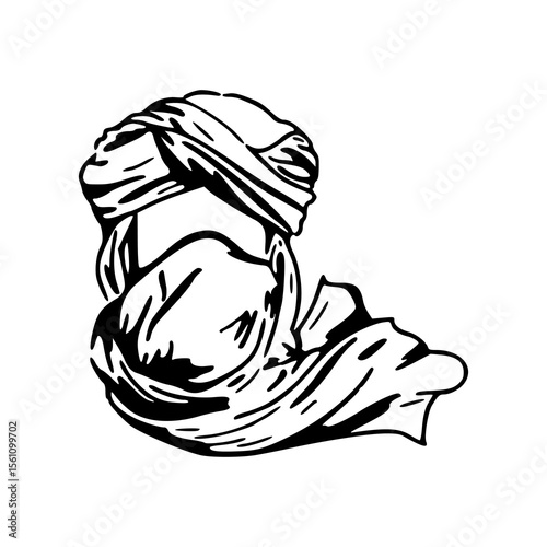 cultural head covering illustration
