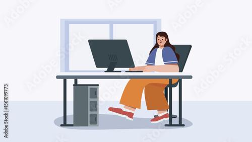 Home office illustration