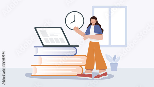 Online course online education illustration