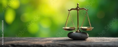 A serene scene of a perfectly balanced scale, symbolizing equilibrium and harmony Ideal for concepts of balance, justice, equality, and mindfulness , calm, neutral, focus