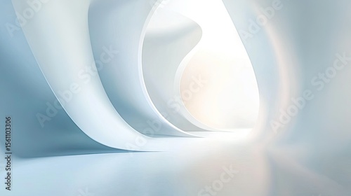 Abstract architectural interior design.