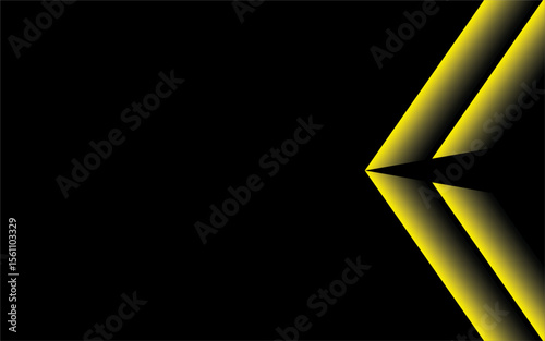 Futuristic Yellow and Black Abstract Background Vector Design