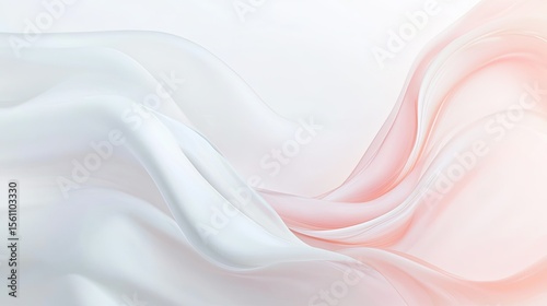 Delicate, flowing fabric drapes in soft, pastel hues.