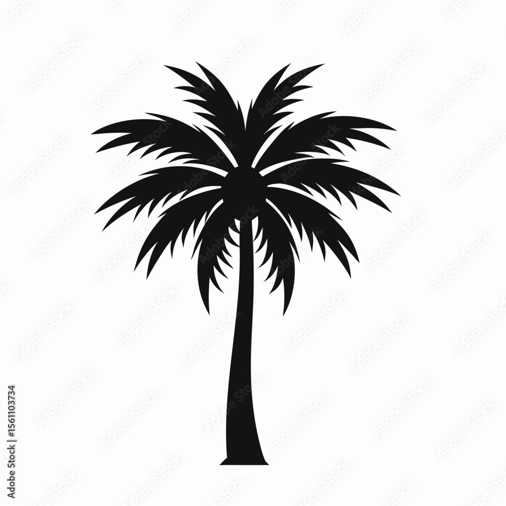 Obraz premium How to Use Queen Palm Vector Icons in Landscaping Designs