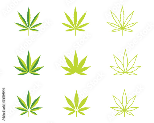 Marijuana leaves  icons