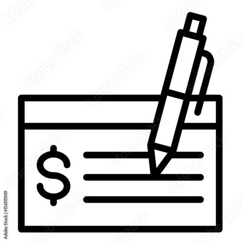 Paycheck  Icon Element For Design