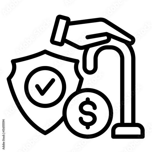 Retirement Fund  Icon Element For Design