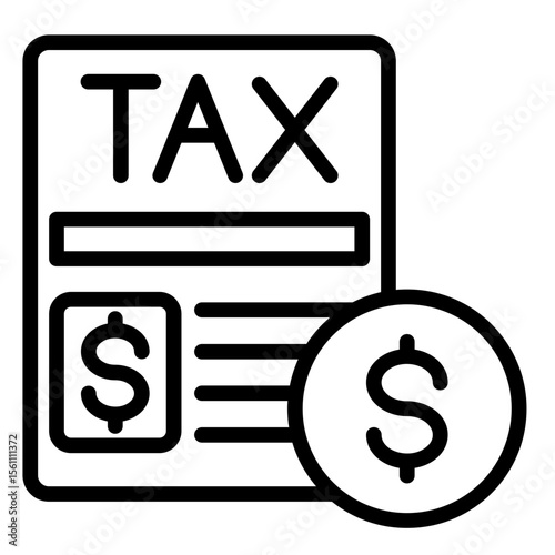 Withholding Tax  Icon Element For Design