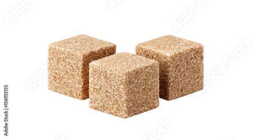Three light brown sugar cubes (1)