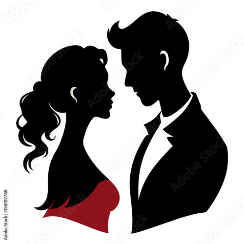 Silhouette of a Romantic Couple