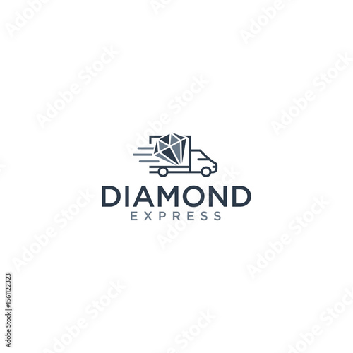 Free Download Diamond Icon Logo Design Elements Delivery cargo - GFXLoad