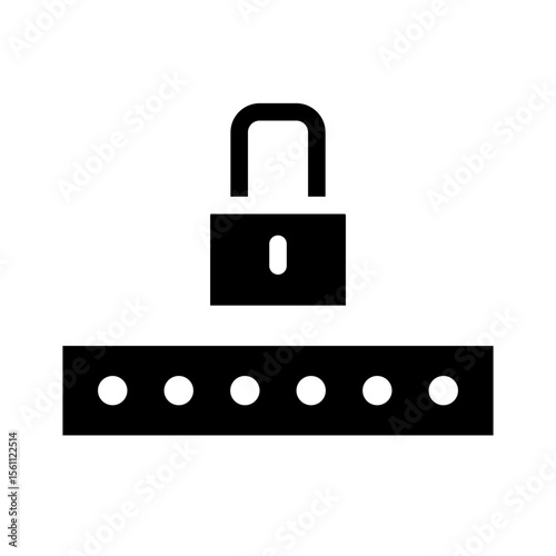 pin code glyph icon