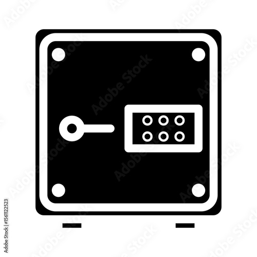 safebox glyph icon