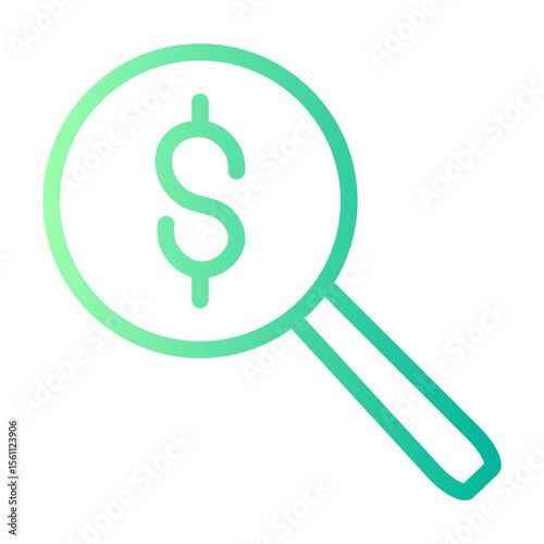 market research gradient icon