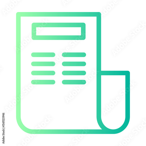 newspaper gradient icon