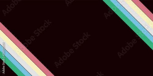 Disability pride flag. Color stripes representing a form of impairment, background art modern